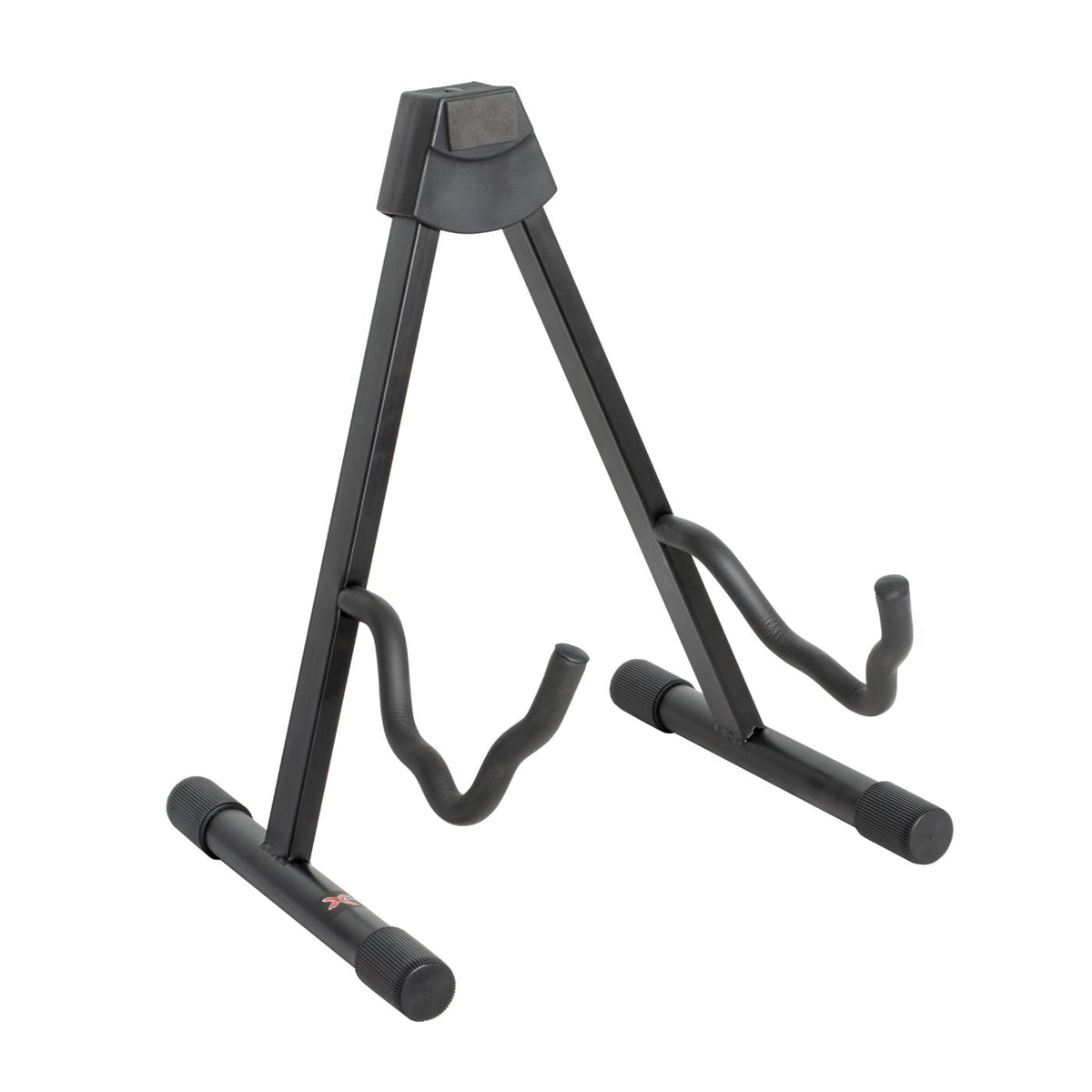 Stagg Tripod-Style Tubular Guitar Stand with Security Strap (Black)