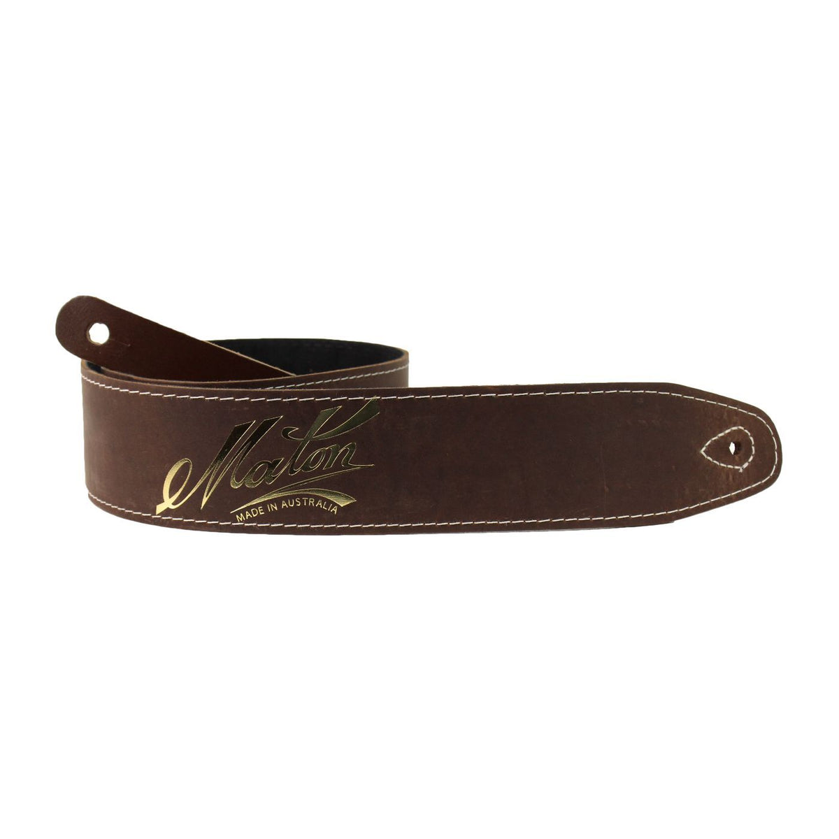 Maton Leather Deluxe Guitar Strap with Logo - Brown – Infinite Music