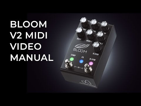 Jackson Audio | BLOOM V2 MIDI | BLACK | Compressor, EQ, Boost & Bloom ...