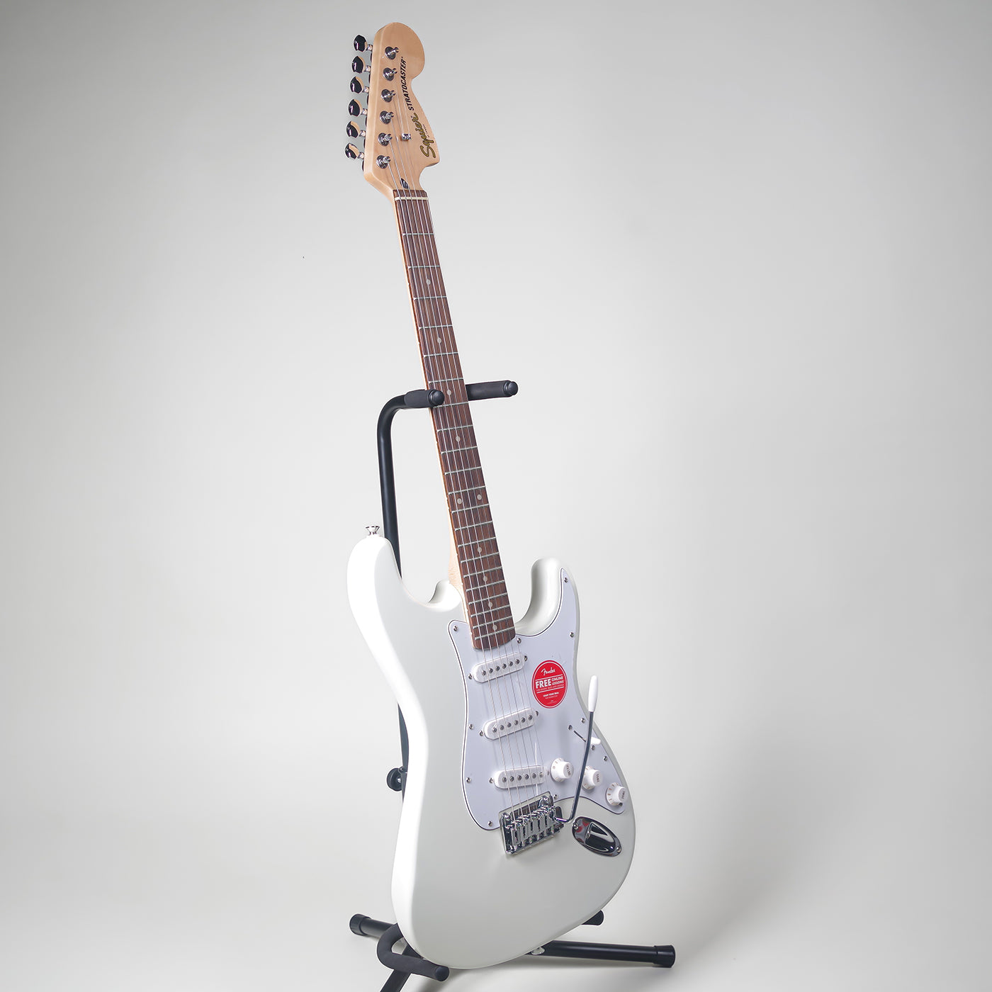 Squier Affinity Series Stratocaster Electric Guitar - Olympic White with  Maple Fingerboard